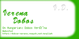 verena dobos business card